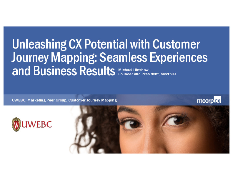 3. McorpCX Presentation Slides: Unleashing CX Potential with Customer Journey Mapping: Seamless Experiences and Business Results thumbnail